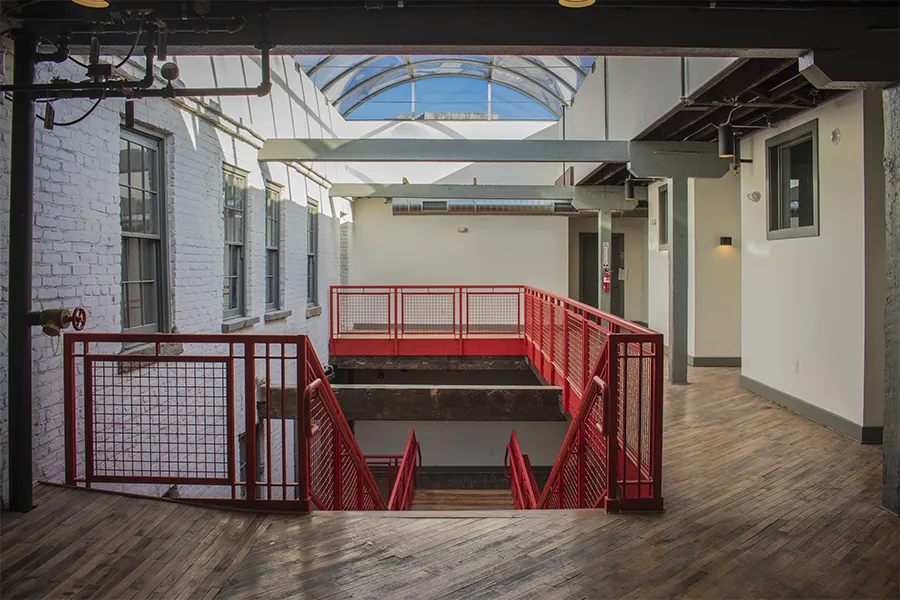 Lynchburg-va-downtown-apartment-lofts skylight